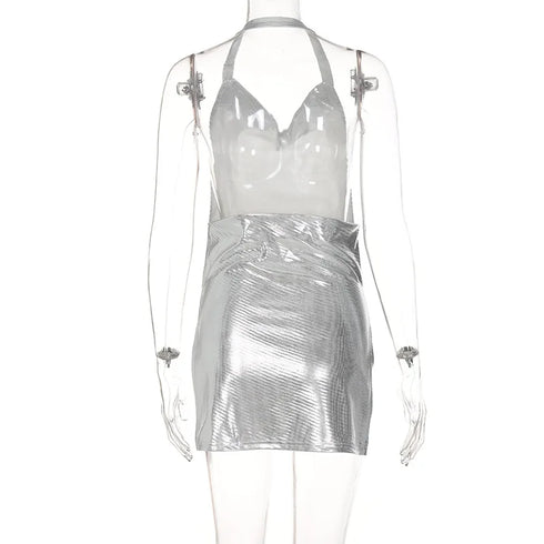 Sexy Fashionable Women's Elegant Backless Sequin Party Dress